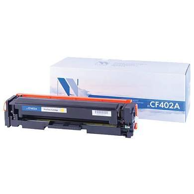 Картридж лазерный NV PRINT (NV-CF402A) для HP M252dw/M252n/M274n/M277dw/M277n7, желтый, ресурс 1400 страниц (арт. 363413)