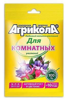 АГРИКОЛА удобрение 25гр. (для комнатных растений) на 10л, пакет 04-059 (арт. 450884)