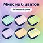 Ластики BRAUBERG "Pastel Soft" НАБОР 12 шт., размер ластика 31х20х10 мм, экологичный ПВХ, 229598 (арт. 229598)
