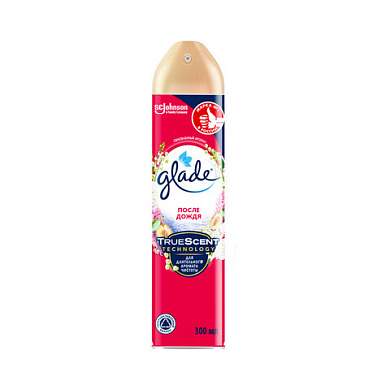 Освежитель воздуха аэрозольный 300 мл, GLADE "После дождя" (арт. 600338)