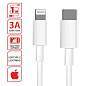 Кабель USB Type-C-Lightning с поддержкой быстрой зарядки, белый, 1 м, SONNEN, медный, 513612 (арт. 513612)