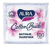Ватные палочки 100шт/уп, пакет AURA 20773 (Коттон Клаб) (арт. 762638)
