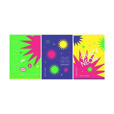 Тетрадь 96л., А4, клетка BG "Crazy neon", неоновая краска (арт. 341677)