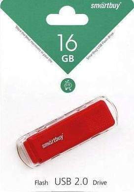 Флэш-диск (флэшка) USB 16GB Smartbuy Dock Red  (SB16GBDK-R) (арт. 500095)
