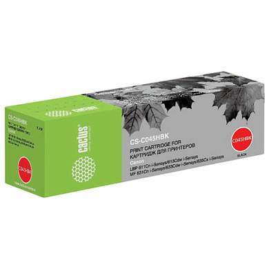 Картридж лазерный CACTUS (CS-045HBK) для CANON MF635/633/631/LBP 611/613, черный, ресурс 2800 стр., CS-C045HBK (арт. 362990)
