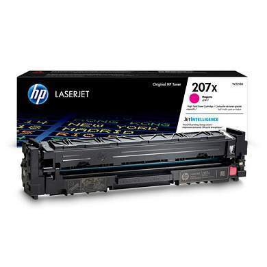 Картридж лазерный HP (W2213X) Color LJ M282/M283/M255, №207X, пурпурный, оригинальный, ресурс 2450 страниц (арт. 363551)