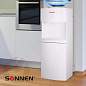 Кулер водораздатчик БЕЗ НАГРЕВА И ОХЛАЖДЕНИЯ, SONNEN FS-02N, напольный, 2 крана, белый, 454995 (арт. 454995)