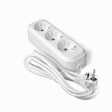 UNIVersal сет. удл. ПВС 3х1 3 роз.  3 м 13А земля (корпус ABS) E-303 1977 (арт. 337423)