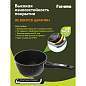 Ковш 1,7 л, съемная soft-touch ручка, жаропрочная стеклянная крышка, антипригарное покрытие, МЕЧТА "Гранит Black", 082802 (арт. 700719)
