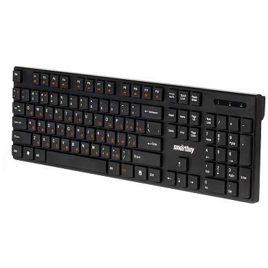 Клавиатура беспроводная Smartbuy ONE 238, мультимедийная, USB, черная (арт. 321291)