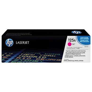 Картридж лазерный HP (CB543A) ColorLJ CP1215/CP1515N и др, №125A, пурпурный, оригинальный, ресурс 1400 страниц (арт. 360557)