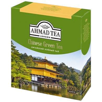 Чай Ahmad Tea "Китайский", зеленый, 100 пакетиков по 1,8г (арт. 254985)