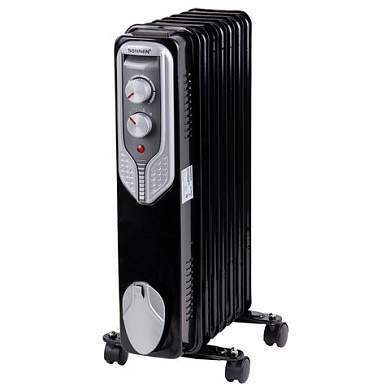 Обогреватель масляный SONNEN DFN-07BL, 1500 Вт, 7 секций, черный, 455310 (арт. 455310)