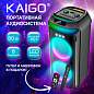 Колонка напольная KAIGO (КАЙГО) GE-P28A + микрофон и пульт В ПОДАРОК, 80 Вт, EQ, Bluetooth, USB, micro SD, AUX, LED, TWS, FM, 514227 (арт. 514227)