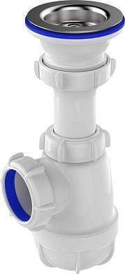 Aquant Сифон для умывальника 1 1/2''х40 малый с выпуском, S0100-22-MR (арт. 876376)