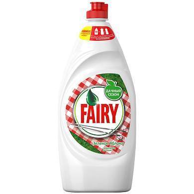 Средство для мытья посуды Fairy "Зеленое яблоко", 900мл (арт. 262189)