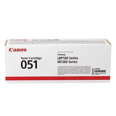 Картридж лазерный CANON (051) i-SENSYS LBP162dw/MF264dw/267dw/269dw, ресурс 1700 страниц, оригинальный, 2168C002 (арт. 363226)