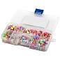 Набор для создания бижутерии и украшений BEADS SET, 200 элементов, 10 видов, пастель, BRAUBERG KIDS, 664693 (арт. 664693)