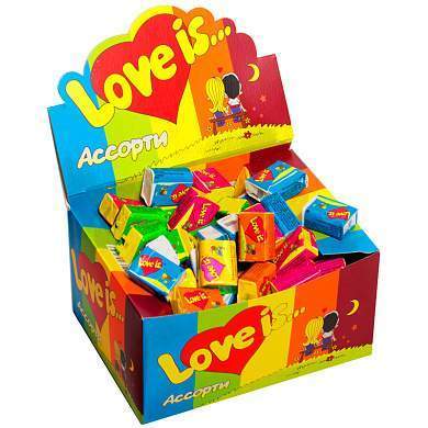 Жевательная резинка Love is…, микс-вкус, 4,2г (арт. 269230)