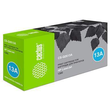 Картридж лазерный CACTUS (CS-Q2613A) для HP LaserJet 1300/1300N, ресурс 2500 стр. (арт. 362311)