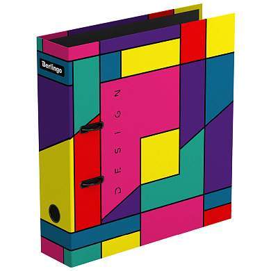 Папка-регистратор Berlingo "Color Block", 80мм, ламинированная, с рисунком (арт. 340731)