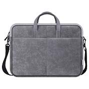 Сумка для ноутбука 15.6" Defender Solid, полиуретан, серый, карман (арт. 382598)