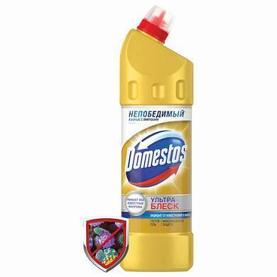 Средство для уборки туалета 1 л, DOMESTOS (Доместос) "Ультра Блеск", гель, 67068933 (арт. 603780)