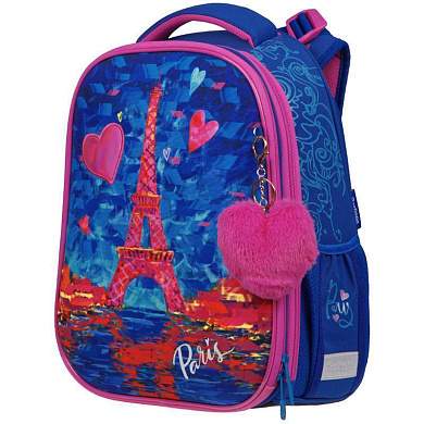 Ранец Berlingo Expert Max "Eiffel Tower" 37*28*16см, 2 отделения, анатомическая спинка, дождевик в комплекте (арт. 313320)