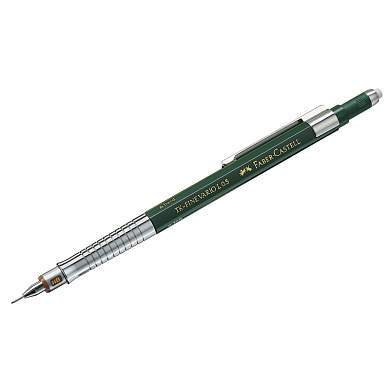 Карандаш механический Faber-Castell "TK-Fine Vario L" 0,5мм, HB, с ластиком, темно-зеленый (арт. 289784)