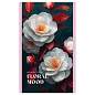 Блокнот А6 32л., на скрепке BG "Floral mood", блестки (арт. 380196)