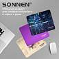 Коврик для мыши SONNEN "PURPLE", резина + ткань, 220х180х3 мм, 513307 (арт. 513307)