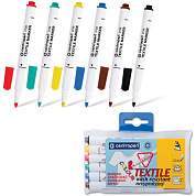 Маркеры для ткани 6 ЦВЕТОВ CENTROPEN "Textile Marker", круглый наконечник, 1,8 мм, 2739/6, 5 2739 0610 (арт. 150569)