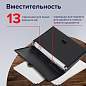 Папка-портфель пластиковая BRAUBERG "ДИПЛОМАТ", А4 (330х245х35 мм), 13 отделений, фактура бисер, черная, 226025 (арт. 226025)
