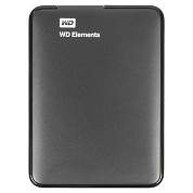Внешний жесткий диск WD Elements Portable 1TB, 2.5", USB 3.0, черный, WDBUZG0010BBK-WESN (арт. 513598)
