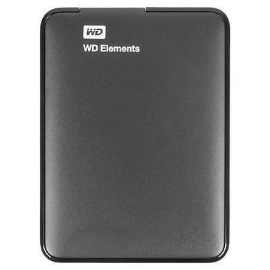Внешний жесткий диск WD Elements Portable 1TB, 2.5", USB 3.0, черный, WDBUZG0010BBK-WESN (арт. 513598)