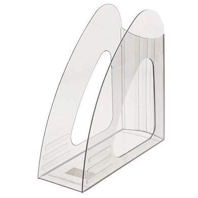 Лоток вертикальный для бумаг BRAUBERG "Delta", 240х90х240 мм, прозрачный, 237242 (арт. 237242)