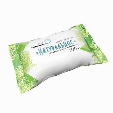 Мыло туалетное 100 г, "Натуральное", (Меридиан) (арт. 604051)