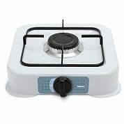 Настольная газовая плита CENTEK CT-1520, 1 конфорка, сменная форсунка (баллон/магистраль), белая (арт. 457586)