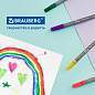 Фломастеры двусторонние BRAUBERG "PREMIUM" "DUAL-TIP", 10 шт., 10 цветов, два наконечника, картонная коробка с европодвесом, 151946 (арт. 151946)