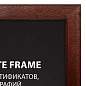 Рамка 21х30 см небьющаяся, КОМПЛЕКТ 3 шт., багет 14 мм дерево, BRAUBERG "Elegant", цвет венге, 391356 (арт. 391356)