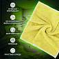 Салфетки из МИКРОФИБРЫ 30х30 см, КОМПЛЕКТ 3 шт., OVERLOCK MULTI COLOUR, 220 г/м2, LAIMA HOME, 608221 (арт. 608221)