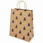 Пакет подарочный НАБОР 4 штуки новогодний 26x32x13 см, "Kraft Large", ЗОЛОТАЯ СКАЗКА, 592133 (арт. 592133)