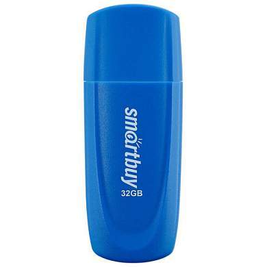 Флеш-диск 32 GB SMARTBUY Scout USB 2.0, синий, SB032GB2SCB (арт. 513767)