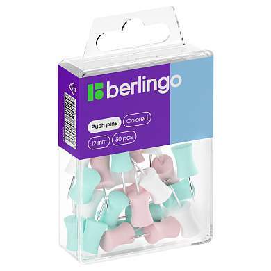 Кнопки силовые Berlingo, 30шт., ассорти, пласт. упак., европодвес (арт. 285393)