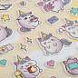 Наклейки объемные MESHU "Cute unicorn", 10*23см, с блестками,  пакет европодвес (арт. 365061)