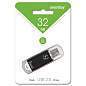 Память Smart Buy "V-Cut" 32GB, USB 2.0 Flash Drive, черный (металл. корпус ) (арт. 222374)