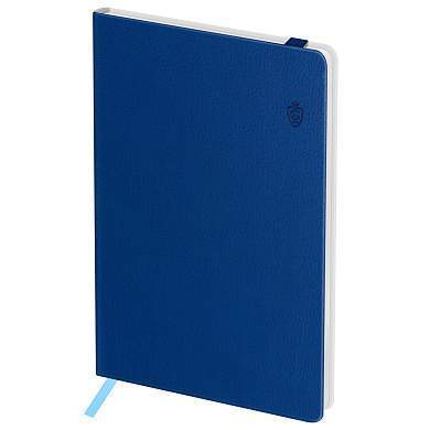 Записная книжка А6 80л. ЛАЙТ, кожзам, Greenwich Line "Classic. Blue", с резинкой, фактурное тиснение, блок в клетку (арт. 370584)