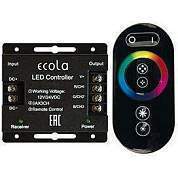 Ecola Контроллер 12V 288W(24V 576W) 24A Rgb С Кольцевым Сенсорным Черным Радиопультом Rfc24Besb (арт. 639118)