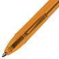 Ручка шариковая BRAUBERG "X-333" AMBER, СИНЯЯ, корпус тонированный оранжевый, узел 0,7 мм, линия письма 0,35 мм, 142832 (арт. 142832)