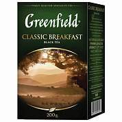 Чай листовой GREENFIELD "Classic Breakfast" черный крупнолистовой 200 г, 0792-10 (арт. 621972)